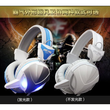 CE, RoHS-Zertifikat Wired Game Computer Headset mit LED